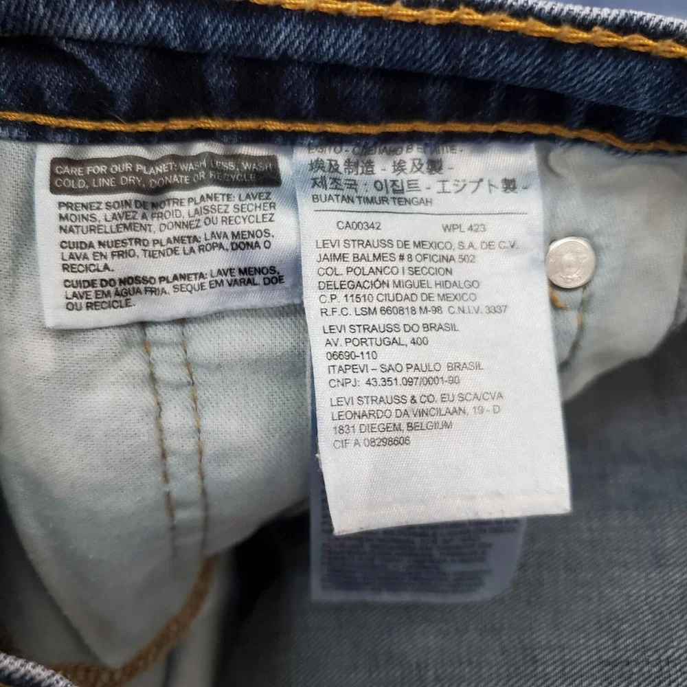 Levi's 505‎ Men Jeans 32x32 Blue Denim Straight Mid Rise Pockets